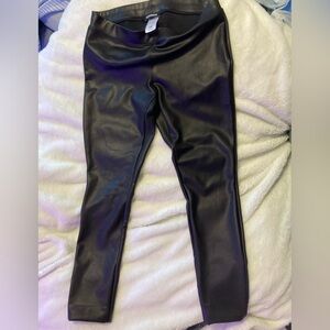EXPRESS womens faux leather leggings black size medium